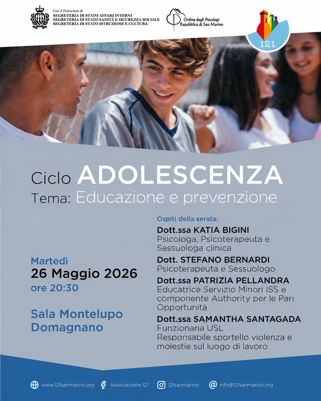 Ciclo Adolescenza: Educazione e prevenzione